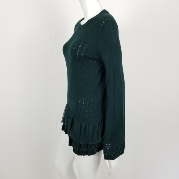 *SOLD* Lauren Conrad Lace Trim Bell Sleeve Sweater - Picture 5 of 7